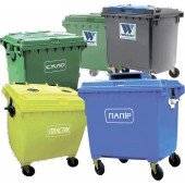 4-колісні пластикові контейнери